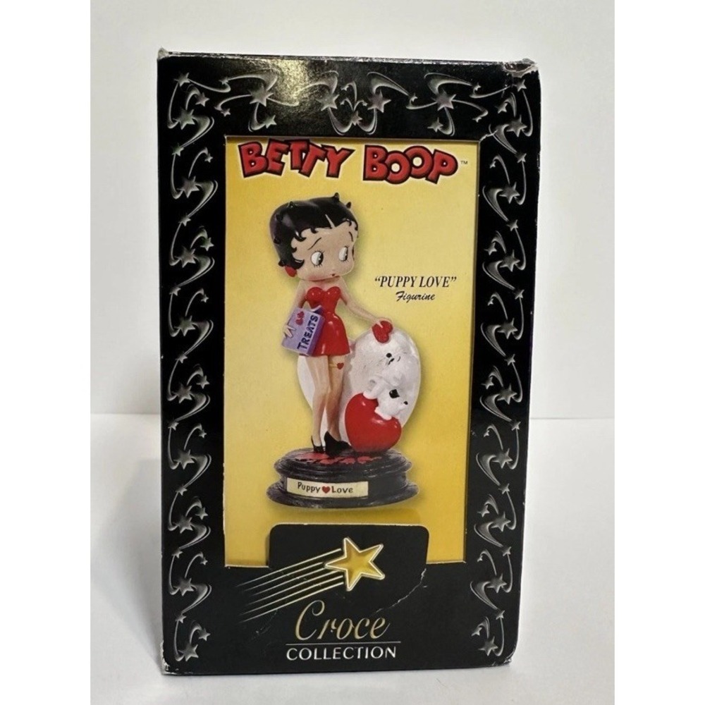 New Vtg Betty Boop "Puppy Love" Figurine 2007 NJ Croce Co. USA